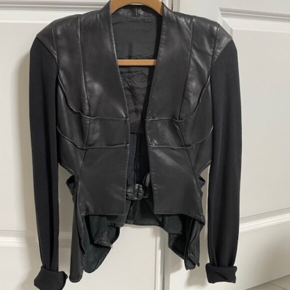 Olmar and MirtaBlack Leather Jacket